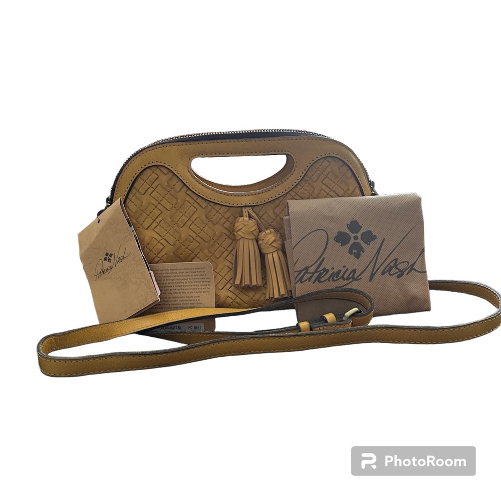 Mustard yellow‎ Patricia Nash crossbody purse brand new